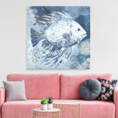 沿岸魚のキャンバス印刷 キャンバスプリント (インサイチュ (リビング))