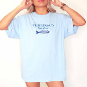 沿岸魚の青と白の結婚披露宴 Tシャツ