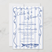 沿岸魚ドードルお洒落ブライダルシャワー 招待状 (正面)