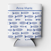 沿岸魚ブルーとホワイトブライドバチェロレッテ 缶クーラー (正面)