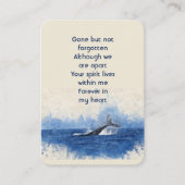 沿岸鯨海海メモリアルポケット記念 名刺 (正面)