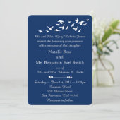 沿岸鳥結婚類 |シンプルエレガントテンプレート 招待状 (スタンド正面)