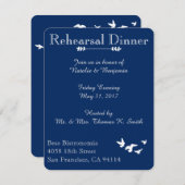 沿岸鳥結婚類 |リハーサルディナー招待状 招待状 (正面/裏面)