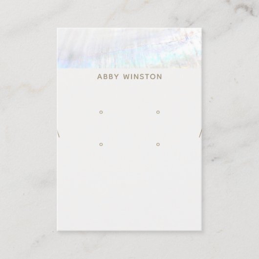 沿岸2イヤリングネックレス表示ホルダー 名刺 (正面)