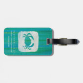 沿岸|の水のカニ ラゲッジタグ (裏面横)