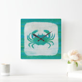 沿岸 |アクアカニ スクエア壁時計 (ホーム)