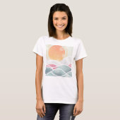 沿岸/ビーチィ航海の/日当たりの良いTシャツ Tシャツ (正面フル)