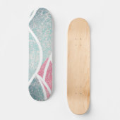 沿岸/ビーチ抽象芸術波 スケートボード (正面)
