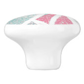 沿岸/ビーチ抽象芸術波 セラミックノブ (側面)