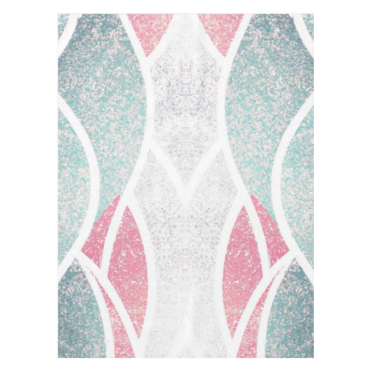 沿岸/ビーチ抽象芸術波 テーブルクロス (正面)