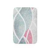 沿岸/ビーチ抽象芸術波 バスマット (正面縦)