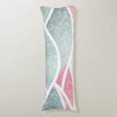 沿岸/ビーチ抽象芸術波 ボディピロー (正面縦)