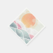 沿岸/ビーチ/日当り スタンダードカクテルナプキン (角)