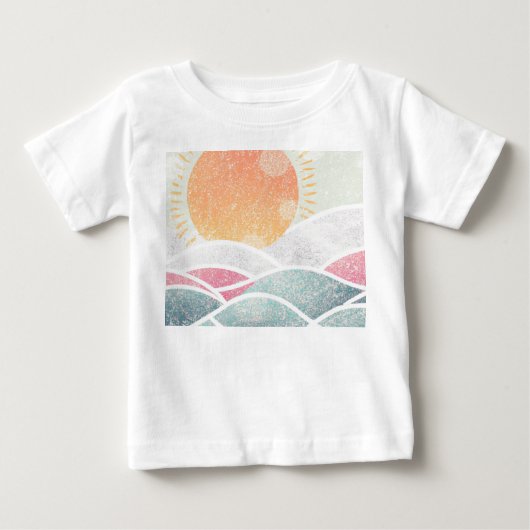 沿岸/ビーチ/日当り ベビーTシャツ (正面)