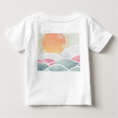 沿岸/ビーチ/日当り ベビーTシャツ (裏面)