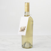 沿岸/ビーチ/航海の貝殻 ボトルネックタグ (アングル)