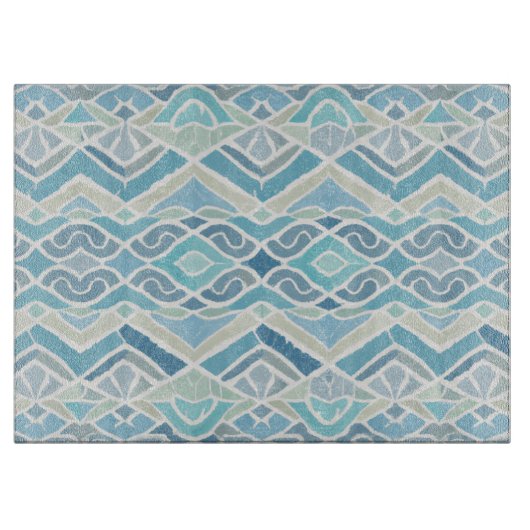 沿岸/ビーチ/青航海の色 カッティングボード (正面)