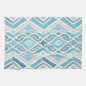 沿岸/ビーチ/青航海の色 キッチンタオル (横)