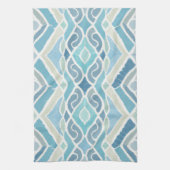 沿岸/ビーチ/青航海の色 キッチンタオル (縦)