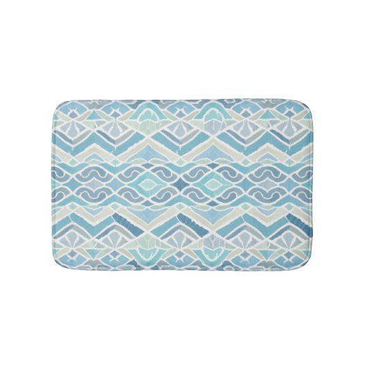 沿岸/ビーチ/青航海の色 バスマット (正面)
