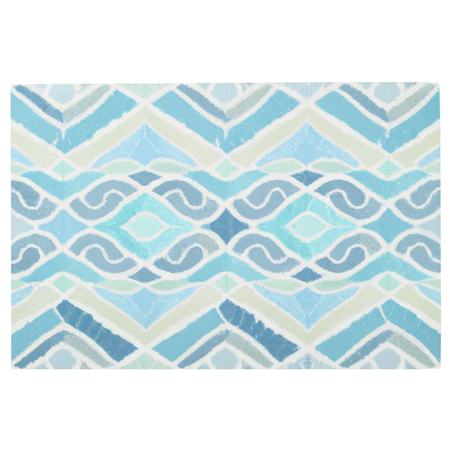 沿岸/ビーチ/青航海の色 メタルプリント (正面)