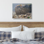 沿岸,ロッキービーチ,大きい石,海岸ユニーク, キャンバスプリント (インサイチュ (寝室))