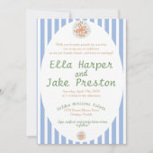 沿岸、航海の目的地の結婚式招待状 招待状 (正面)