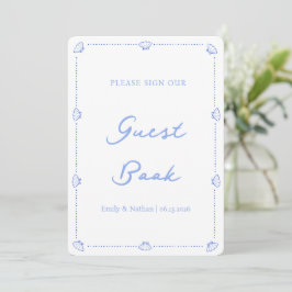 沿岸「Please Sign Our Guestbook」結婚の看板