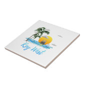 沿岸Key Westの航行の日没 タイル (側面)