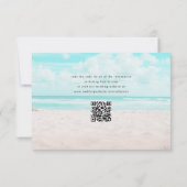 沿岸QRコード宛先ウェディング 招待状 (裏面)