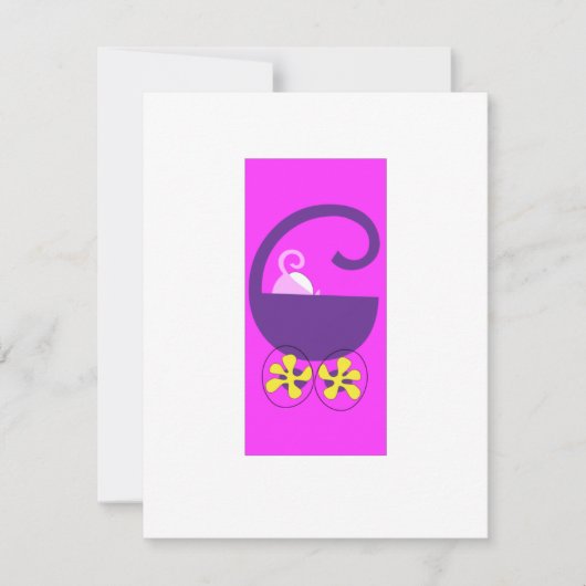 沿来ベビー招待状 招待状 (正面)