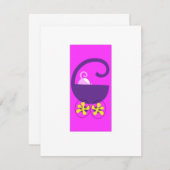 沿来ベビー招待状 招待状 (正面/裏面)