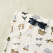 沿海のサマーパーソナライズドバチェロレッテパーティー ビーチタオル (インサイチュ)