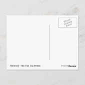 沿海レッドウッド - ビッグサー、カリフォルニア ポストカード (裏面)