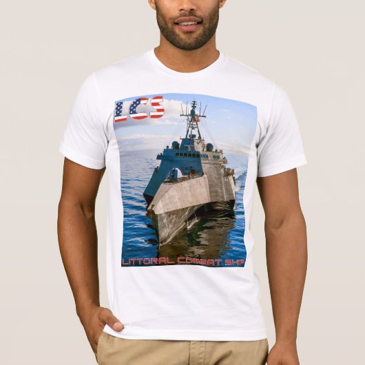 沿海域戦闘艦 – LCS Tシャツ (正面)