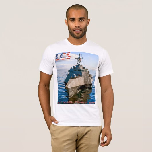 沿海域戦闘艦 – LCS Tシャツ (正面フル)