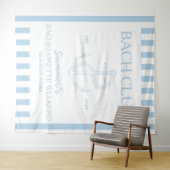 沿海花嫁お披露目テーマ アンカー ブルー バッチ クラブ タペストリー (インサイチュ(横))