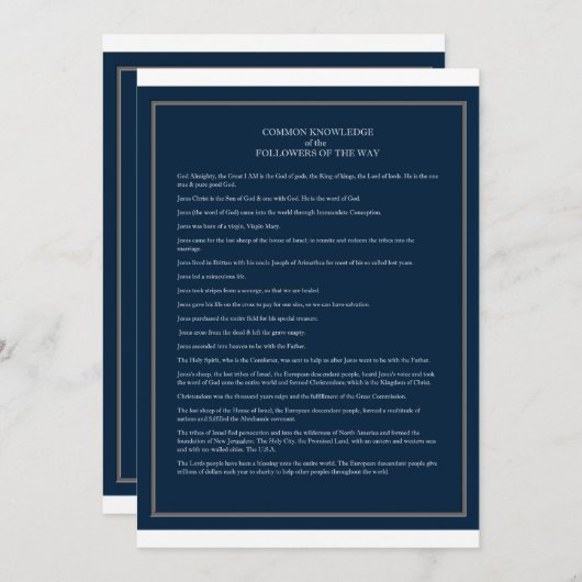 沿道の一般知識 (正面/裏面)