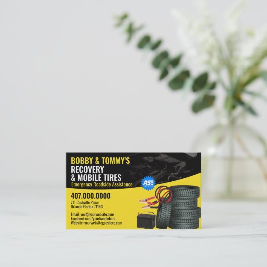 沿道の緊急回復の自動修復 名刺 (スタンド正面)