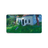 沿道コテージ, 1889by Dennis Miller Bunker ラベル (正面)