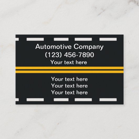 沿道車の支援サービス 名刺 (正面)