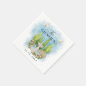 泉エレガント水 |花の鳩結婚の贅沢 スタンダードカクテルナプキン (角)