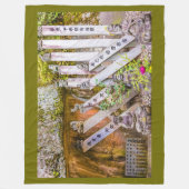 泉光寺仏像 フリースブランケット (正面)