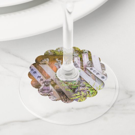 泉光寺仏像 ワイングラスタグ (クローズアップ)