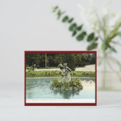 泉、コモ公園、セントポール、MN 1907ヴィンテージ ポストカード (スタンド正面)