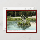 泉、コモ公園、セントポール、MN 1907ヴィンテージ ポストカード (正面/裏面)