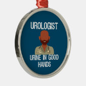 泌尿器おもしろいホリデーカード メタルオーナメント (右)