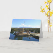 泌尿器島船 カード (黄色い花)