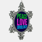 泌尿器科医の平和愛泌尿器科学 スノーフレークピューターオーナメント (左)