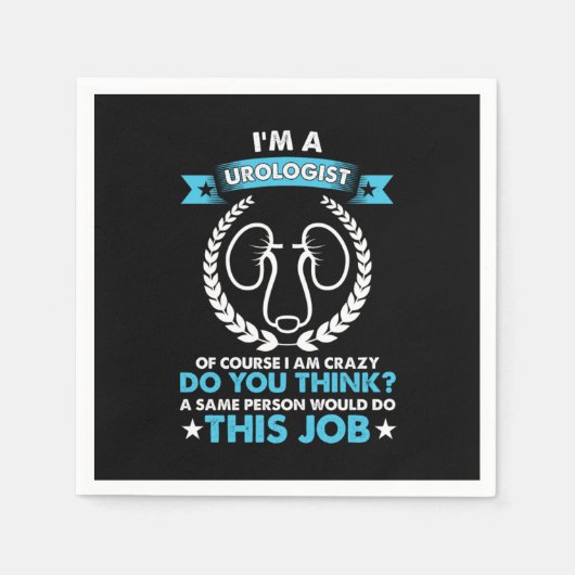 泌尿器科医泌尿器科プロフェッショナル スタンダードカクテルナプキン (正面)